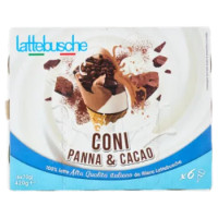 Lattebusche Coni Panna & Cacao 6 x 70 g