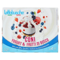 Lattebusche Coni Yogurt & Frutti Di Bosco 6 x 70 g