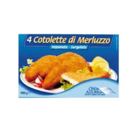Onda Azzurra Cotolette di Merluzzo Impanate Surgelate 400 g