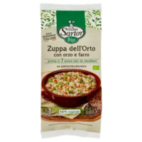 Cucina Sartor Bio Zuppa dell'Orto con orzo e farro Surgelato