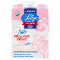 Latteria Soligo Latte Parzialmente Scremato UHT a Lunga Conservazione 500 Ml