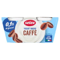 Selex Yogurt Magro 0,1% Caffè 2x125 g
