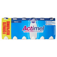 ACTIMEL, Yogurt Da Bere Con Vit B6 e D Per Il Sistema Immunitario, Bianco Naturale, 12X100G