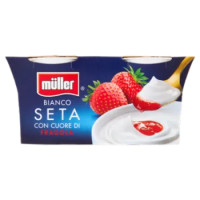 Müller Bianco Seta Con Cuore Di Fragola 2 x 125 g