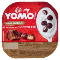 Oh My Yomo! Yogurt Bianco + Biscottini Al Cioccolato 140 g