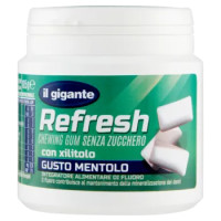 IL GIGANTE Refresh Chewing Gum Senza Zucchero Gusto Mentolo 105 g