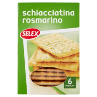 Selex Schiacciatina Al Rosmarino 6 Porzioni Da 37,5 g 225 g