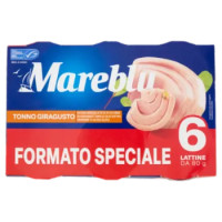 Mareblu GiraGusto Tonno In Miscela Di Olio Di Semi Di Girasole e Olio Extra Vergine Di Oliva 6 x 80g