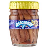 L'Isola D'Oro Aliciotte Top Quality Filetti Di Alici Distese In Olio Di Oliva 47% 58 g