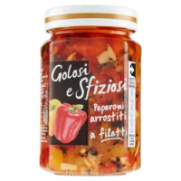 Golosi e Sfiziosi Peperoni Arrostiti a Filetti 290 g