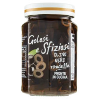 Golosi e Sfiziosi Olive Nere Rondelle 290 g