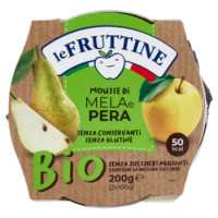 Le Fruttine Bio Mousse Di Mela e Pera 2 x 100 g