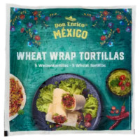 Don Enrico México Wheat Wrap Tortillas 5 Wheat Tortillas 350 g