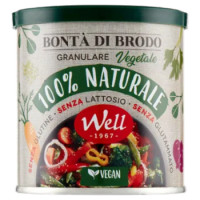 Well Bontà Di Brodo Granulare Vegetale 100% Naturale Vegan 150 g
