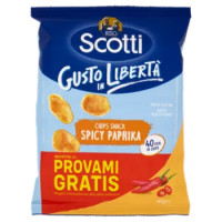 Riso Scotti Chips Snack Spicy Paprika 40 g