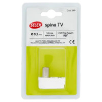 Selex Spina Tv a Squadra Diametro 9,5 Mm Bianco