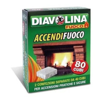 Diavolina 2 x 40 Cubi Accendifuoco