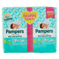 Pampers Baby-dry 6 XL 17+17 Pz