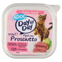 ADoC Day By Day Per Gatti Adulti Paté Con Prosciutto 100 g