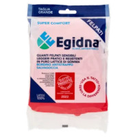 Egidna Guanti Felpati Sensibili Super Comfort Taglia Grande