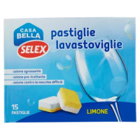 Selex Detersivo Per Lavastoviglie Pastiglie Bistrato Al Limone 15x18 g