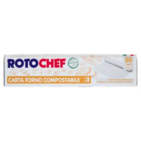 Rotochef Carta Forno Compostabile 50 Metri H. 33 Cm