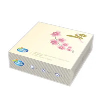 Soft Flower 50 Tovaglioli Decorati 2 Veli 33x33 cm
