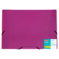 Selex Cartelletta In Plastica 3 Lembi Con Elastico Angolare Dorso 3 Cm Formato A4