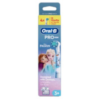 Oral-B Testine Di Ricambio Pro Kids Spazzolino Elettrico Denti Bambini Disney Frozen 4 Pz