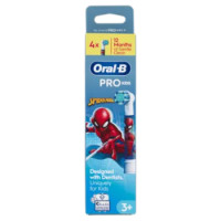Oral-B Testine Di Ricambio Pro Kids Spazzolino Elettrico Denti Bambini Spider-Man 4 Pz
