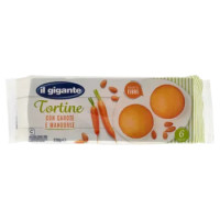 IL GIGANTE Tortine Con Carote e Mandorle 6 x 38 g