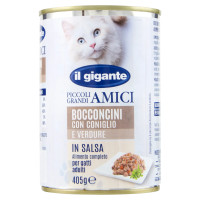IL GIGANTE Piccoli Grandi Amici Bocconcini Con Coniglio e Verdure In Salsa 405 g
