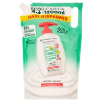 Vidal Igiene & Sicurezza Sapone Liquido Con Antibatterico Ecoricarica 1200 Ml