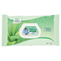 Fresh & Clean Milleusi Natural Salviettine Detergenti e Rinfrescanti 72 Pz