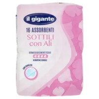 IL GIGANTE Assorbenti Sottili Con Ali 16 Pz