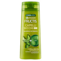 Garnier Shampoo Fructis Capelli Secchi & Sciupati 2in1, Capelli Nutriti e Brillanti, 250 Ml