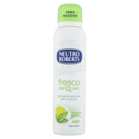 Neutro Roberts Fresco Zero% Sali Tè Verde e Lime Deo Spray 150 Ml