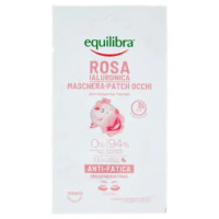Equilibra Rosa Ialuronica Maschera-Patch Occhi Anti-Fatica 2 Pz