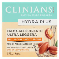 Clinians Hydra Plus Crema-Gel Nutriente Ultra Leggera Pelli Secche o Molto Secche 50 ML