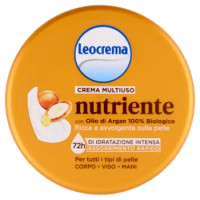 Leocrema Crema Multiuso Nutriente Con Olio Di Argan 100% Biologico 200 Ml
