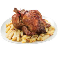 POLLO ALLO SPIEDO CON PATATE PRODOTTO GASTRONOMICO COTTO ( 1 conf. = 1 pollo da 900 g ca. e 250 g ca. di patate)