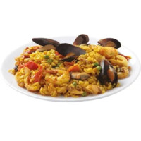 PAELLA DI PESCE - PRODOTTO GASTRONOMICO A BASE DI RISO E PESCE -