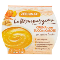 Zerbinati Le Monoporzioni Crema Con Zucca e Carote 310 g
