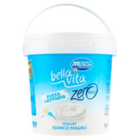 Bella Vita Yogurt Bianco Magro Senza Lattosio Zero Grassi 1 Kg