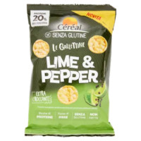 Céréal Senza Glutine Le Gallettine Gusto Lime & Pepper, Ricche Di Proteine, Fonte Di Fibre - 60g