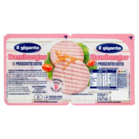 IL GIGANTE Hamburger Di Prosciutto Cotto 2 x 75 g