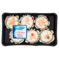 IL GIGANTE Le Tartine Tartine Gelatinate Rotonde x 6 Salmone e Gamberi 150 g