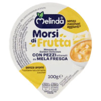 Melinda Morsi Di Frutta Mousse Di Golden Delicious Con Pezzi Ottenuti Da Mela Fresca 100 g