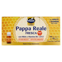 Matt Tonici Energetici Pappa Reale Fresca 800 Mg 10 x 8 Ml