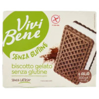 Vivi Bene Senza Glutine 6 Biscotti Ripieni Di Gelato Senza Glutine 300 g